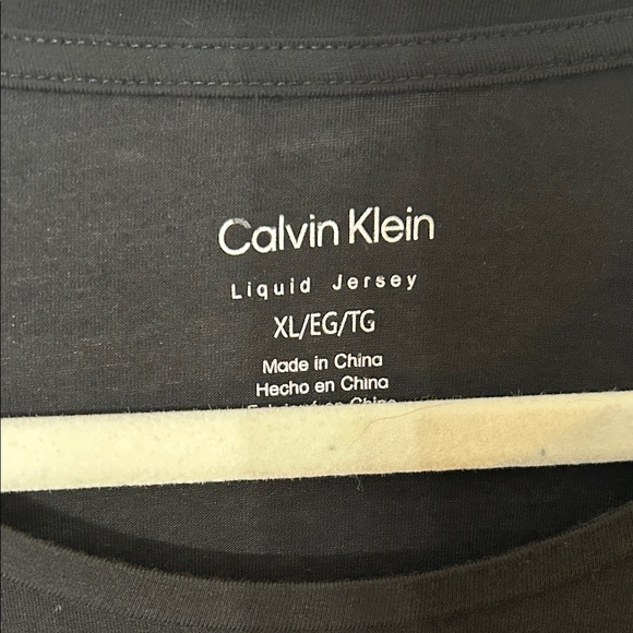 Calvin Klein Women's Black Short Sleeve Sparkle Tee -Size XL - Picture 5 of 7